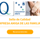 Sello empresa amiga de las familias