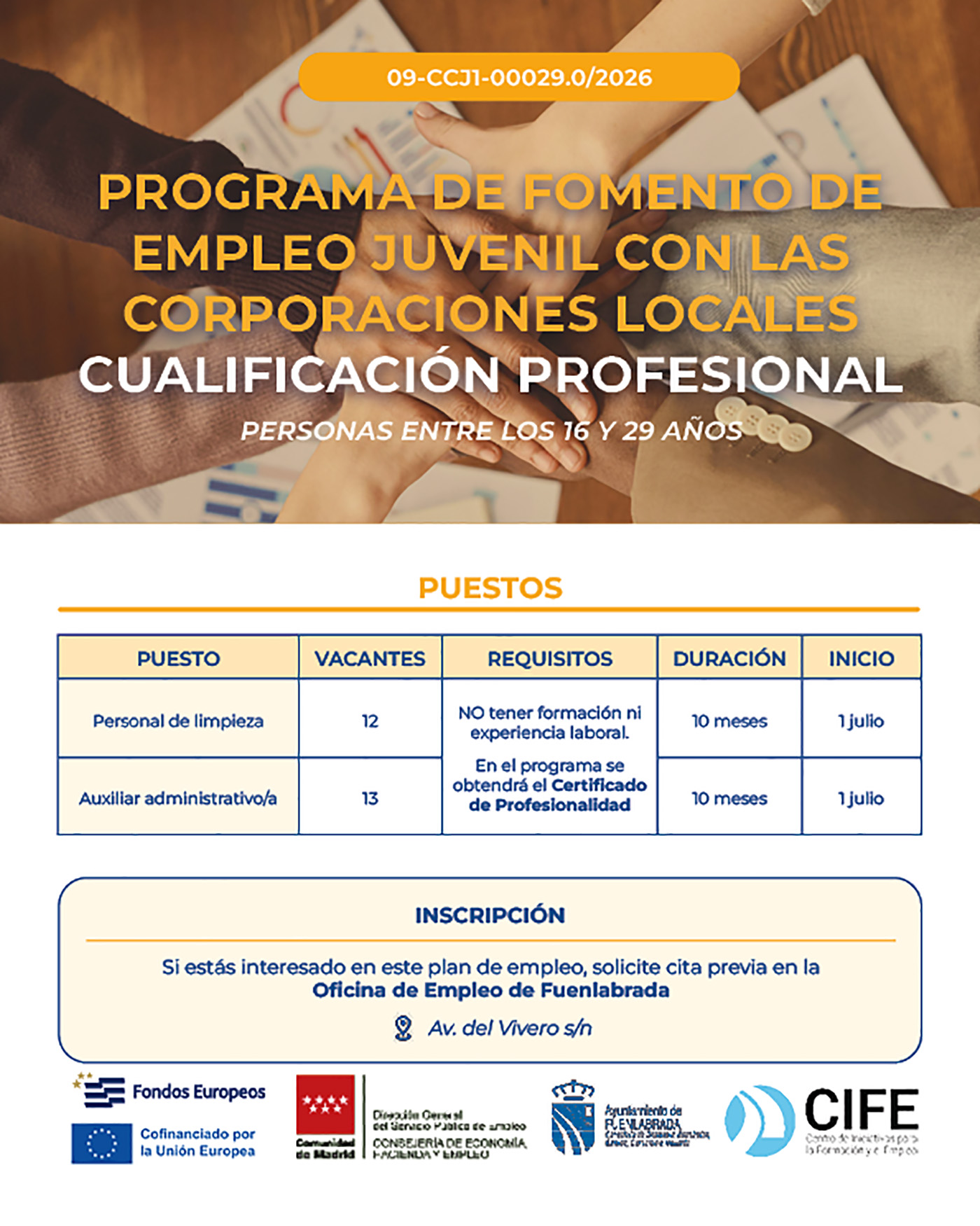 Programa de empleo juvenil - CCJ